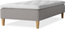 Delux Sense - Ramsäng, enkelsäng med bäddmadrass - Grå