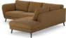 Madison - 2-sits soffa med divan höger - Brun