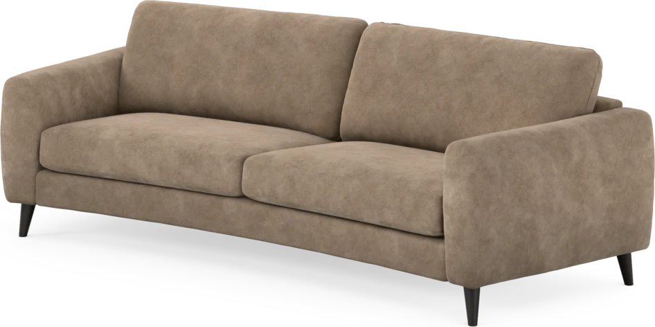 Bridge - 3-sits soffa svängd - Beige