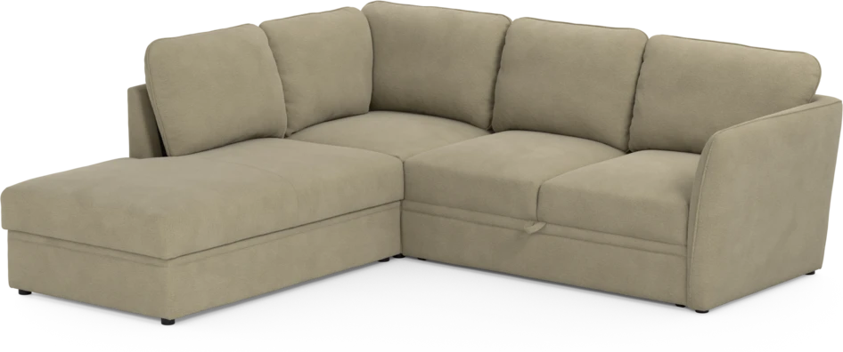 Öland - Bäddsoffa med divan vänster - Beige