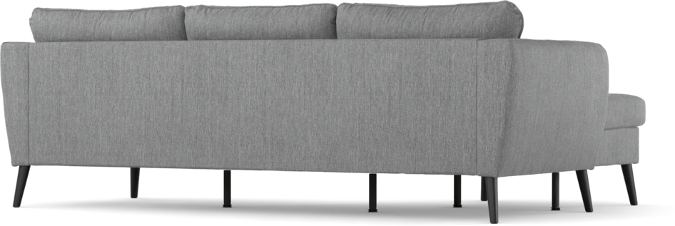 County - 3-sits soffa med flyttbar schäslong - Grå
