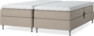 Delux Sense - Ställbar säng, dubbelsäng med bäddmadrass - Beige