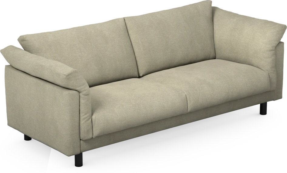 Cherrie - 3-sits soffa, fast klädsel - Beige