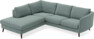 Madison - 2-sits soffa med divan vänster - Turkos