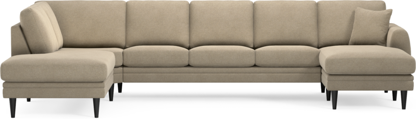 Eden - 3-sits soffa med divan vänster och schäslong höger - Beige