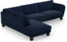 Madison - 3-sits soffa med divan vänster - Blå
