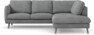 Madison - 2-sits soffa med divan höger - Vit