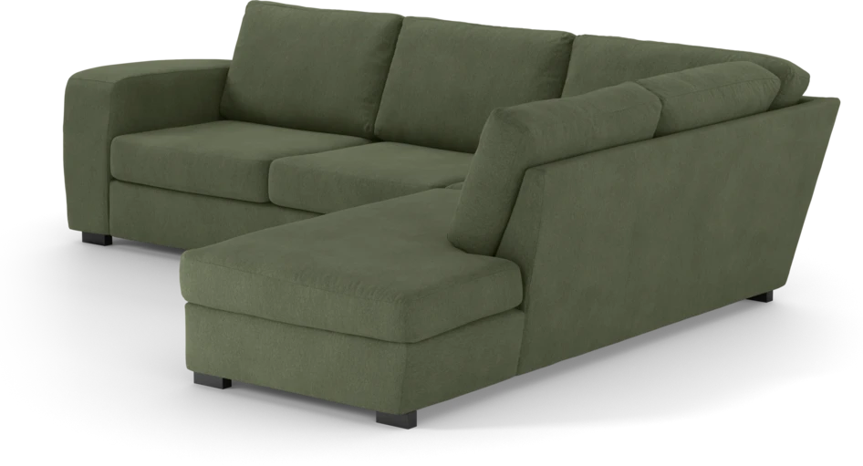 Friday - 2,5-sits soffa med divan höger - Grön