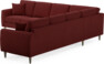 Eden - Hörnsoffa, 3+3-sits - Röd