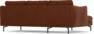 Madison Lux - 2-sits soffa med schäslong vänster - Orange