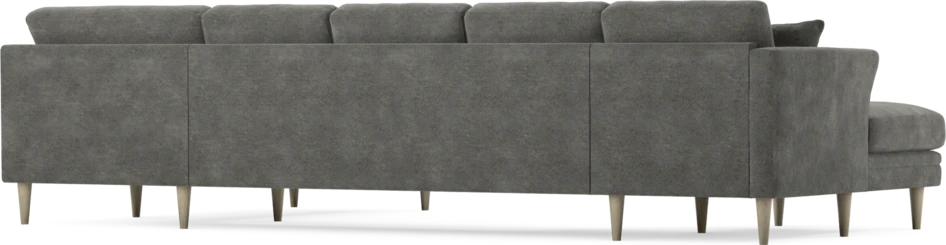 Eden - 3-sits soffa med schäslong vänster och divan höger - Grå