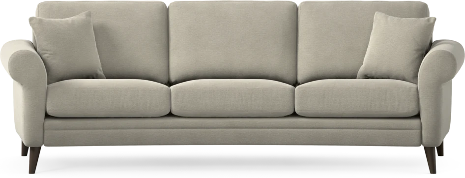Eden - 3-sits soffa svängd - Brun