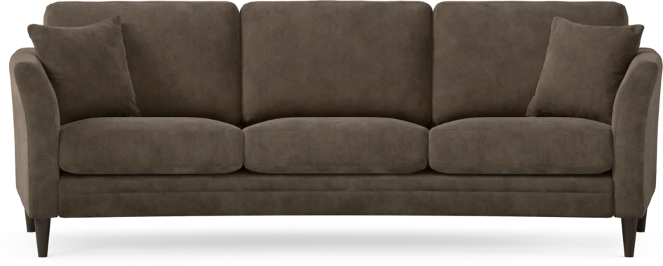 Eden - 3-sits soffa svängd - Brun