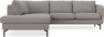 Madison - 2-sits soffa med divan vänster - Grå