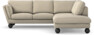 Madison Lux - 2-sits soffa med divan höger - Beige