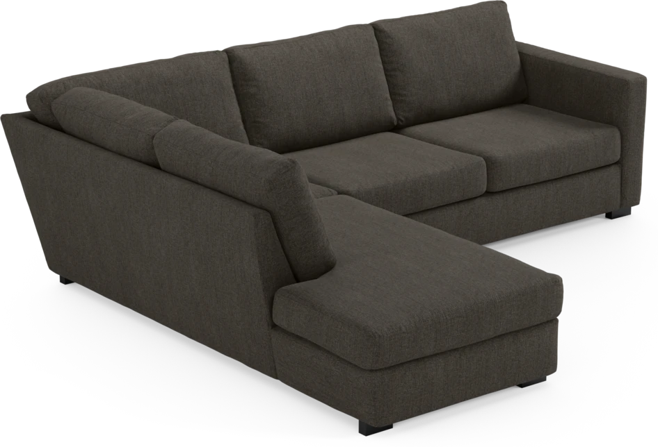 Friday - 2,5-sits soffa med divan vänster - Brun