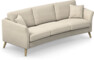 Eden - 3-sits soffa svängd - Beige