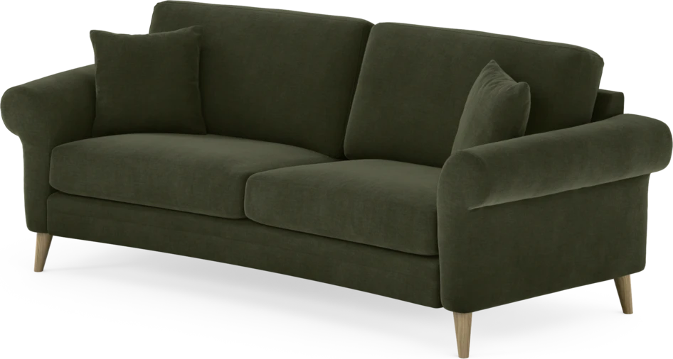 Eden - 2,5-sits soffa svängd - Grön