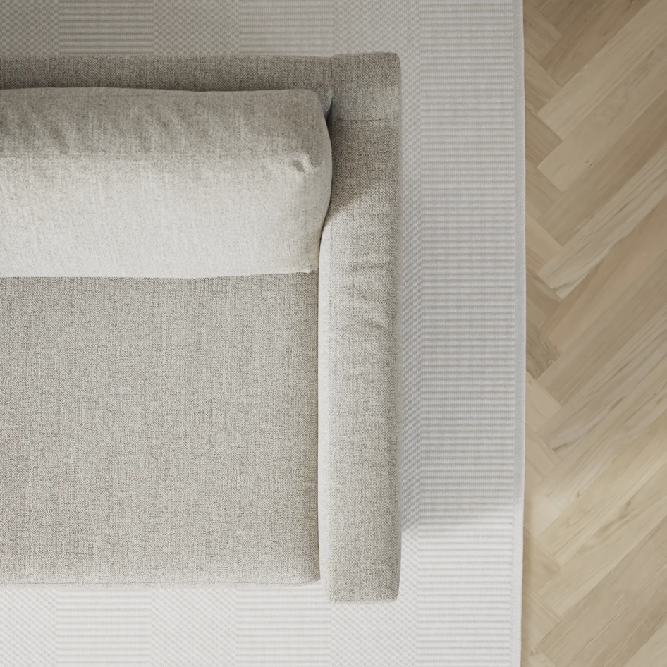 Friday - 3-sits soffa med divan vänster och schäslong höger - Vit