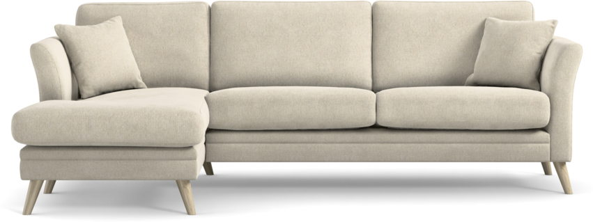 Eden - 2,5-sits soffa med schäslong - Beige