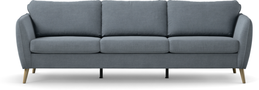 County - 3-sits soffa - Blå