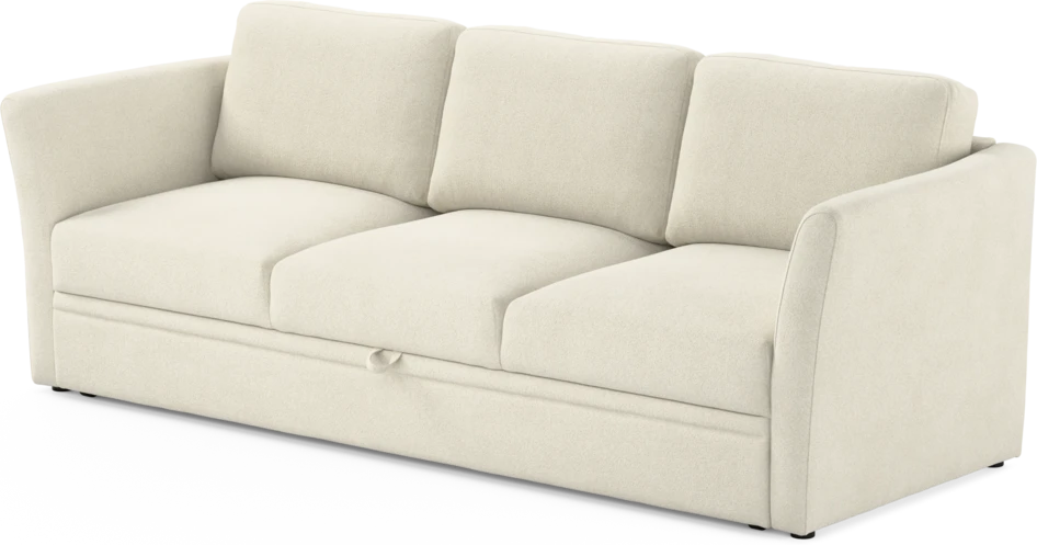 Öland - Bäddsoffa 3-sits, längsbäddad - Vit