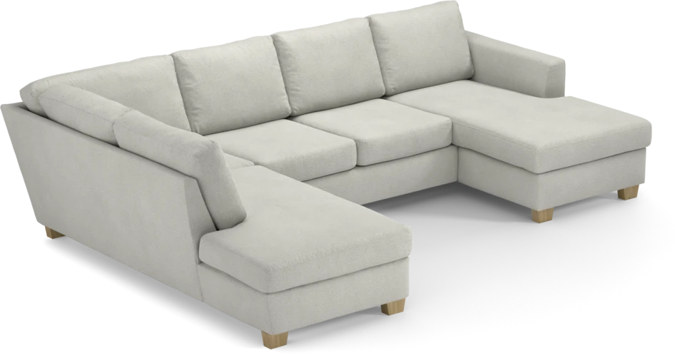 Friday - 3-sits soffa med divan vänster och schäslong höger - Vit