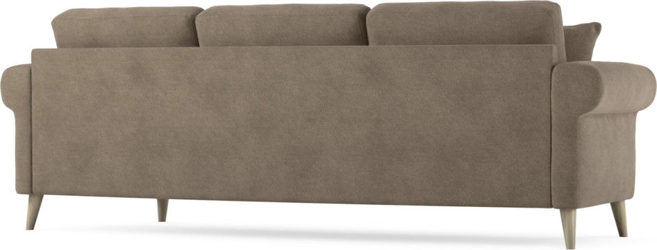 Eden - 3-sits soffa svängd - Brun