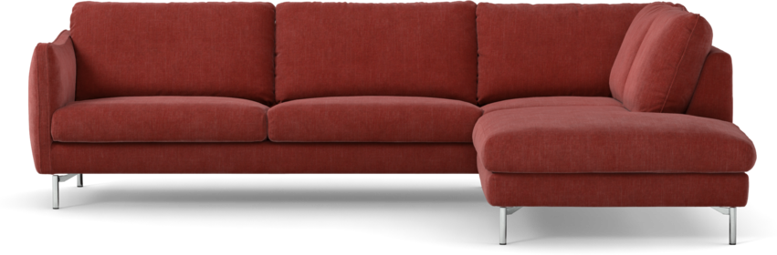 Madison Lux - 3-sits soffa med divan höger - Rosa