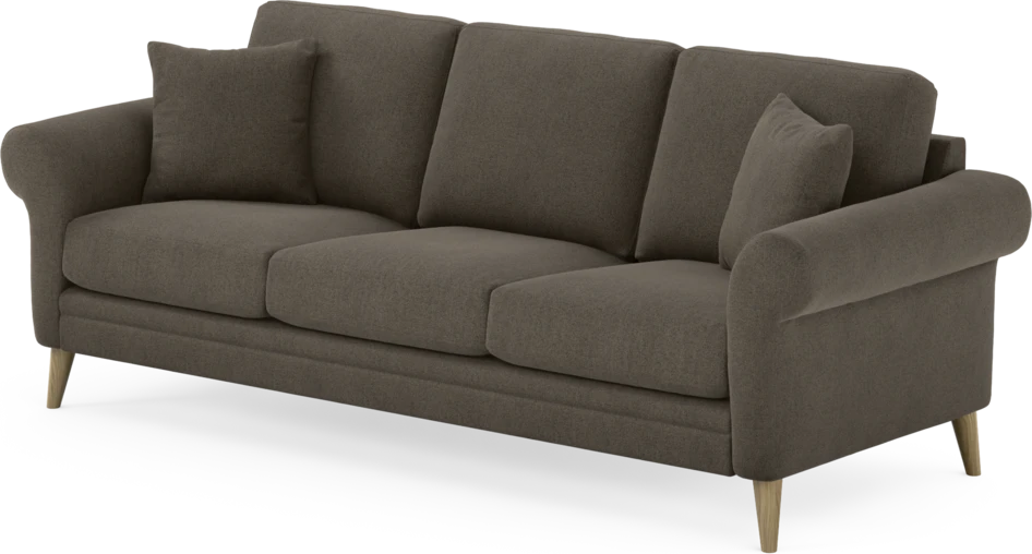 Eden - 3-sits soffa - Brun
