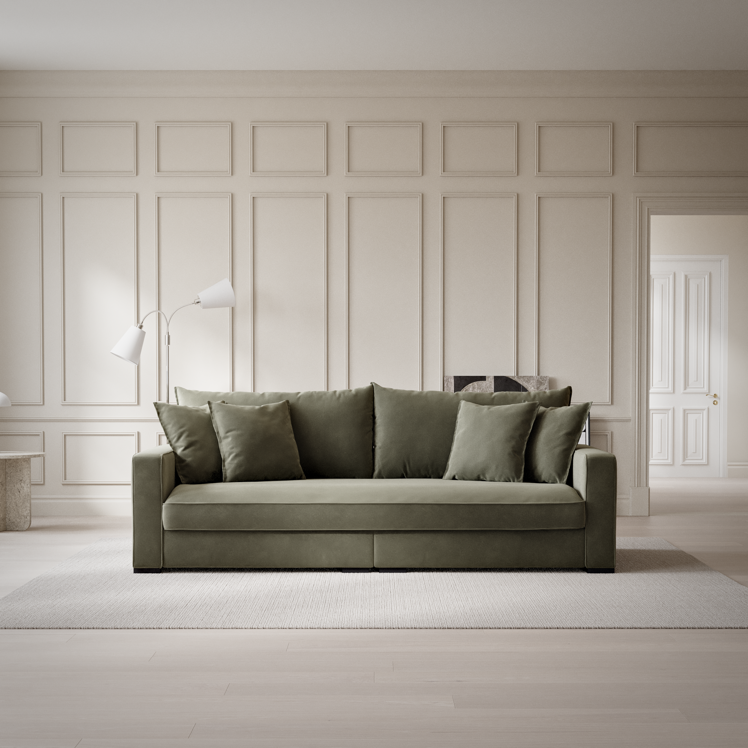 Rossi - 3-sits soffa, hel dyna - inspiration
