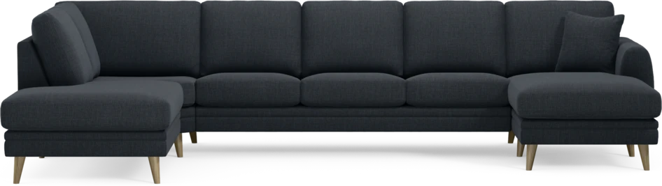 Eden - 3-sits soffa med divan vänster och schäslong höger - Blå