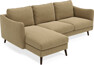 Madison Lux - 2-sits soffa med schäslong vänster - Brun