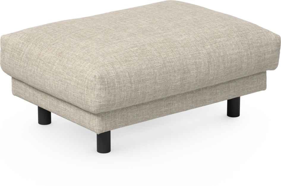 Cherrie - Fotpall 100, fast klädsel - Beige