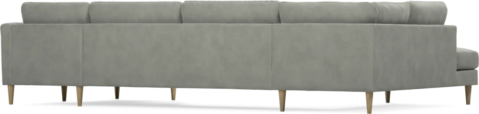 Bridge - 3-sits soffa med divan vänster och schäslong höger - Grå