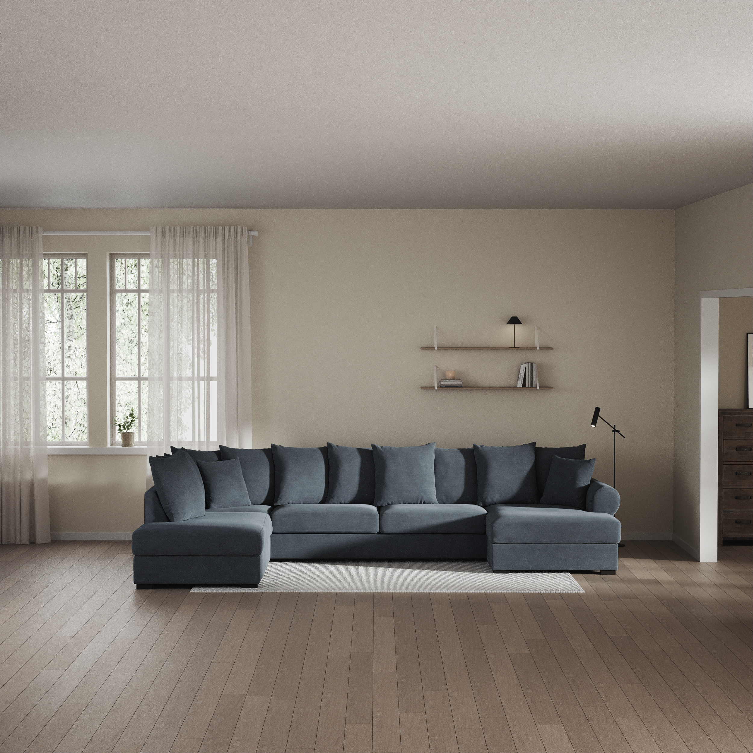 Town - 3-sits soffa med divan vänster och schäslong höger - inspiration