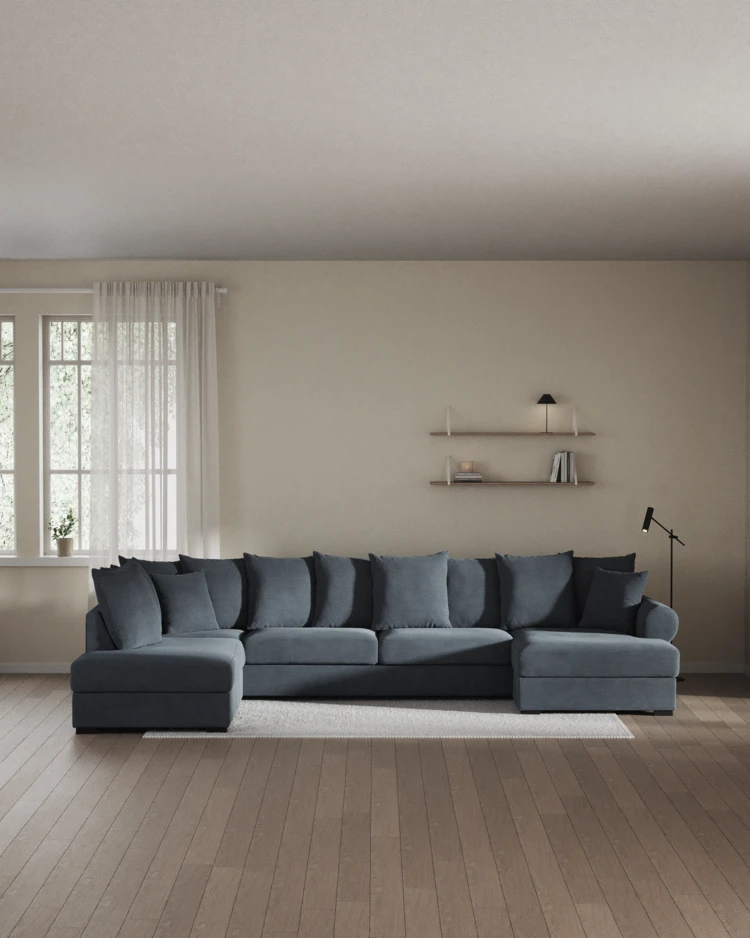 Town - 3-sits soffa med divan vänster och schäslong höger - inspiration