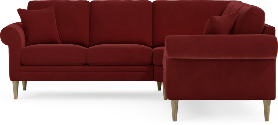 Eden - Hörnsoffa, 2+2-sits - Röd