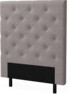 Delux Pikerad - Sänggavel, 90-210 cm - Grå