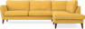 Bridge - 3-sits soffa med divan höger - Gul