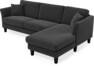 Eden - 2,5-sits soffa med schäslong - Grå