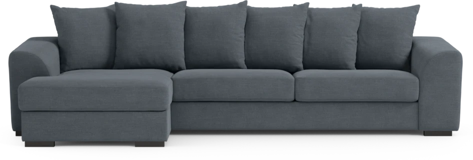 Town - 3-sits soffa med schäslong vänster - Blå