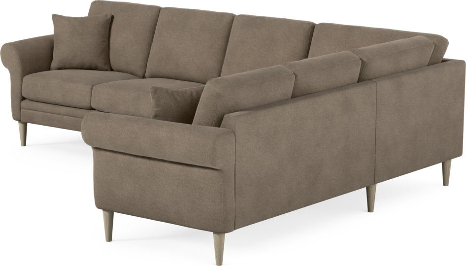 Eden - Hörnsoffa, 3+2-sits - Brun