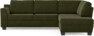 Friday - 2,5-sits soffa med divan höger - Grön