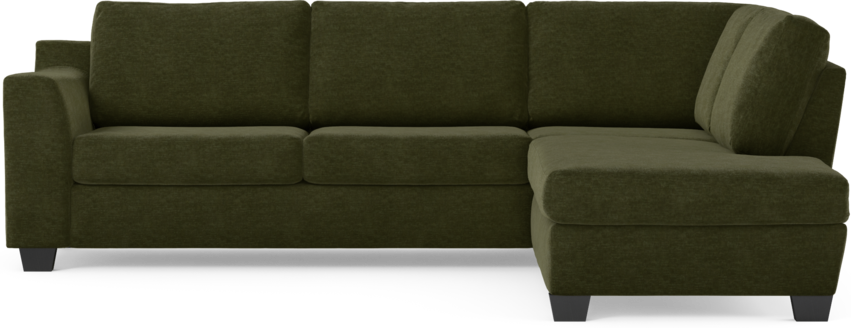 Friday - 2,5-sits soffa med divan höger - Grön