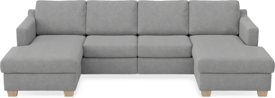 Friday - 2-sits soffa med två schäslonger - Grå