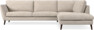 Madison Lux - 3-sits soffa med divan höger - Vit