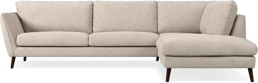 Madison Lux - 3-sits soffa med divan höger - Vit