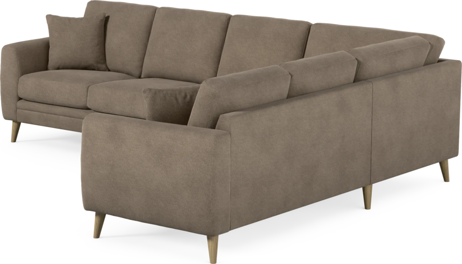Eden - Hörnsoffa, 3+2-sits - Brun