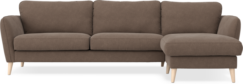 Bridge - 3-sits soffa med schäslong höger - Beige